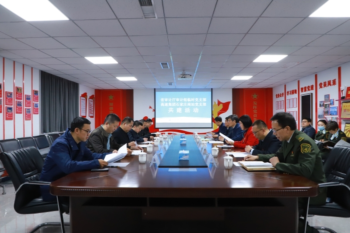 省审计厅审计组临时党支部与石家庄南收费站党支部开展党建共建活动 (4)